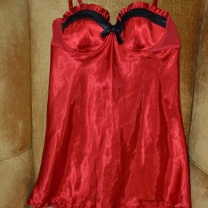 Red & black Lingerie Babydoll Cami *Price Drop!*
